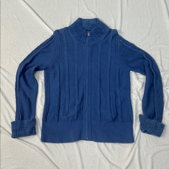 PENDLETON Full Zip Chunky Knit Cardigan Sweater Women's LARGE - Picture 1 of 12